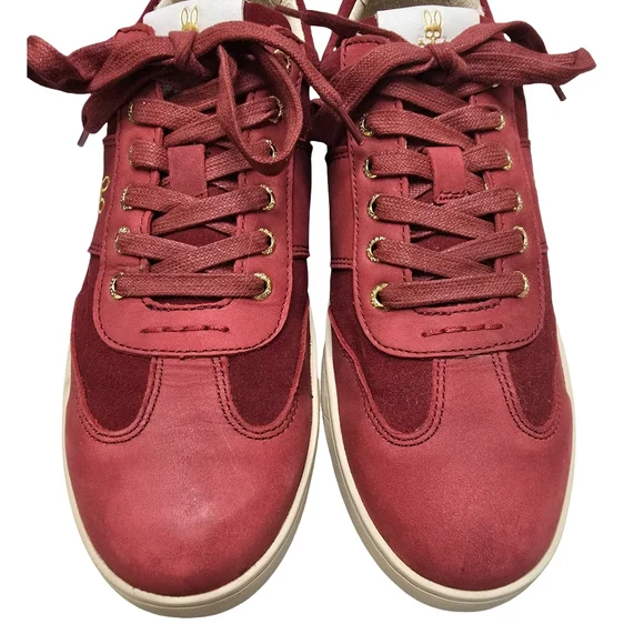 Psycho Bunny Sneakers Shoes Leather & Suede Trim Powerline Size 9.5 RARE - Picture 5 of 7